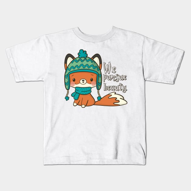 'We Pursue Beauty' Food and Water Relief Shirt Kids T-Shirt by ourwackyhome